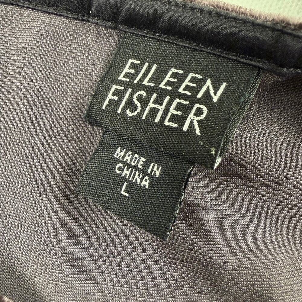 Eileen Fisher Dark Brown Velvet Maxi Slip Dress Quiet Luxury Minimalist Size L - Picture 7 of 12